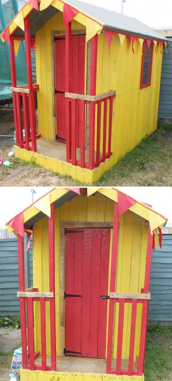 wood pallet house ideas with for kids