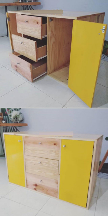 Pallet storage cabinets