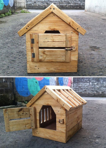 DIY Pallet Pet house Ideas