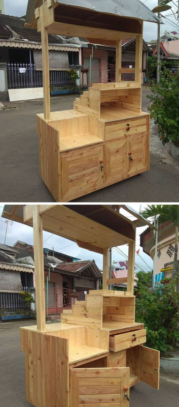 Pallet stall cabinets