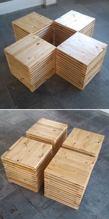 Pallet stool ideas