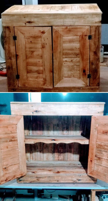 Pallet storage cabinets projects