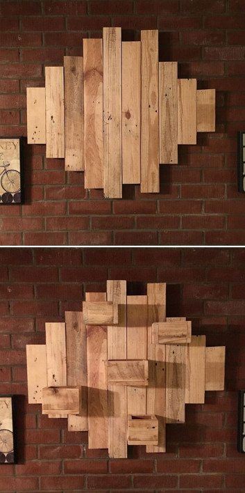 Pallet butter fly wall art