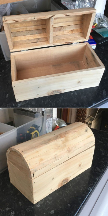 Pallet storage box ideas