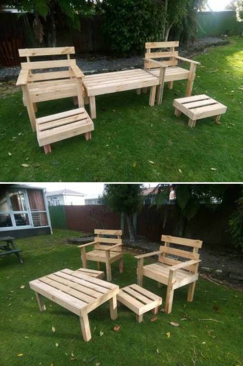 outdoor furniture made from wood pallets