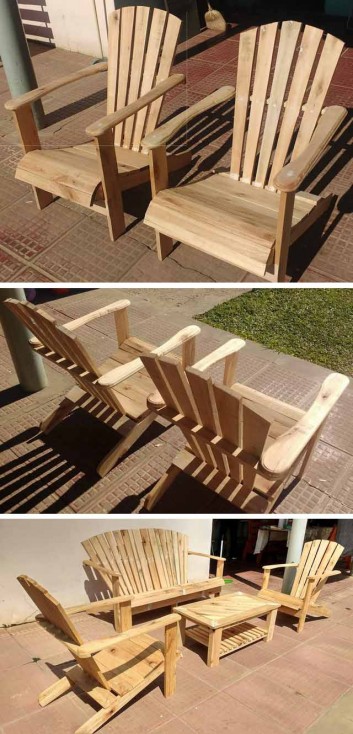 outdoor furniture made from wood pallets