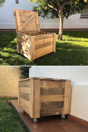 pallet storage box ideas