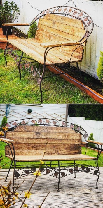 beautiful pallet bench ideas