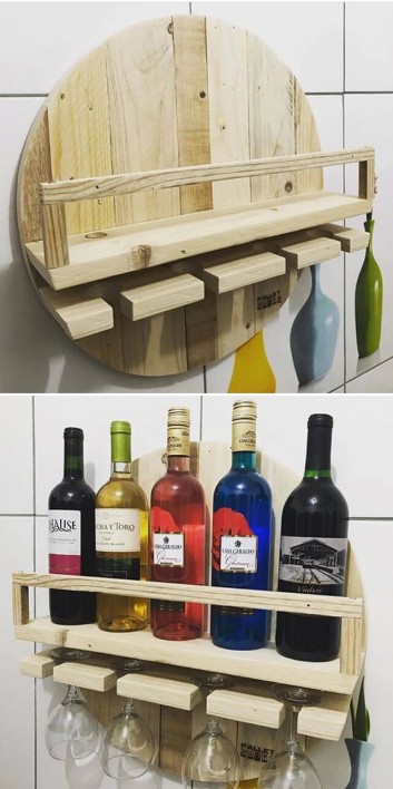 pallet wall shelf ideas