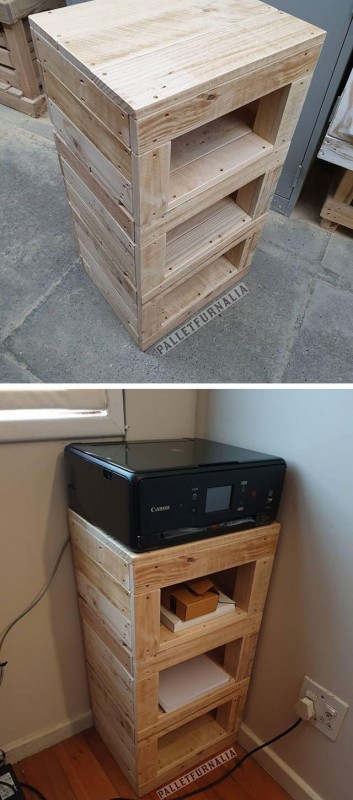 pallet table with cabinets