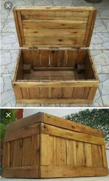 pallet storage box ideas