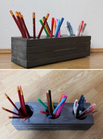 pallet pencil box ideas