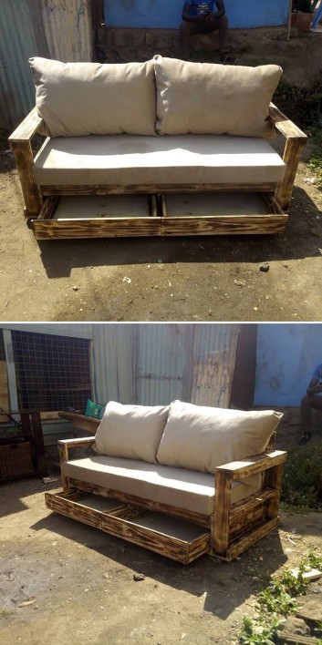 34+ Upcycle Pallet Sitting Furniture Projects