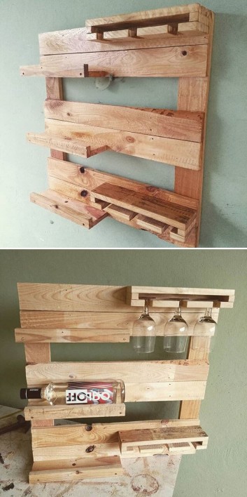 pallet wall shelf ideas