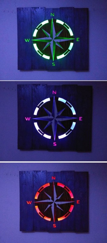 pallet wall clock project ideas