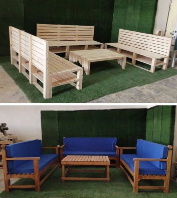 outdoor pallet sofa set furniture ideas