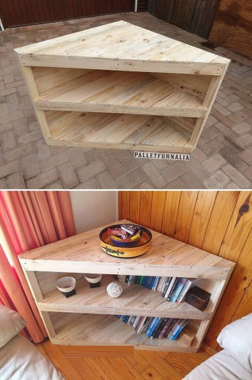 pallet corner table ideas