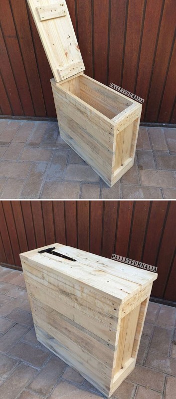 diy pallet storage box ideas