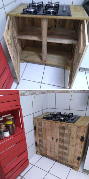 One level up pallet kitchen ideas