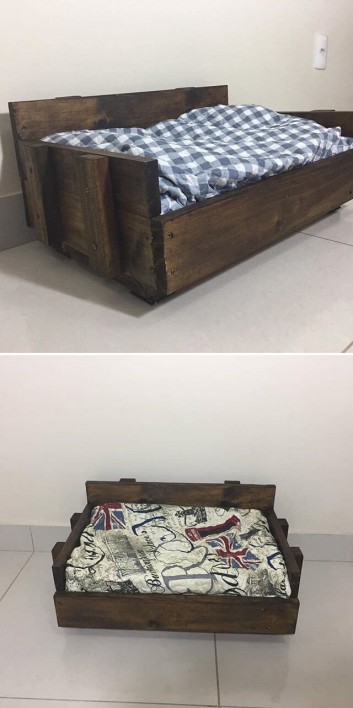 One level up pallet bed for kids