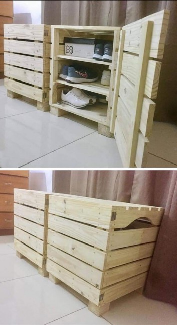 pallet side cabinet ideas