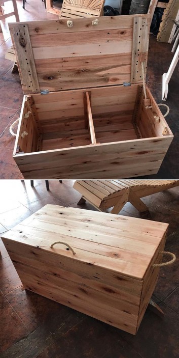 Pallet storage box ideas