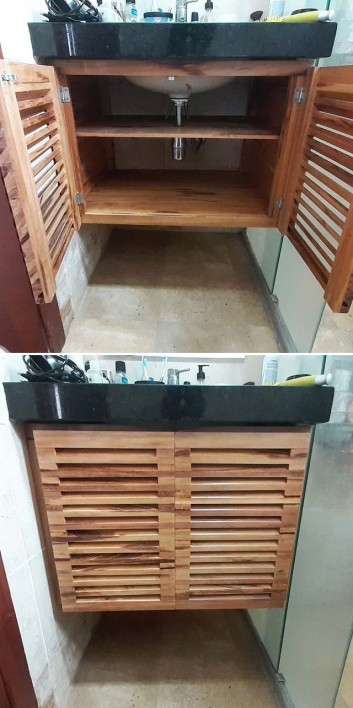 Pallet washroom cabinets ideas