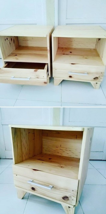 Pallet storage drawers ideas