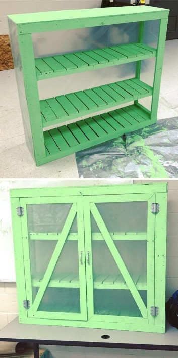 pallet side table shelf ideas