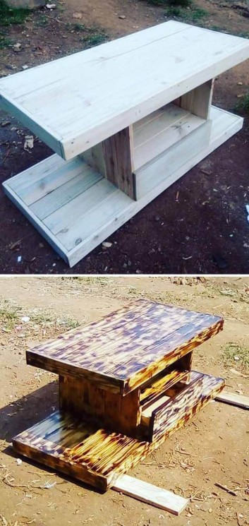 easy pallet side table project ideas