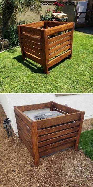 pallet storage planter box ideas