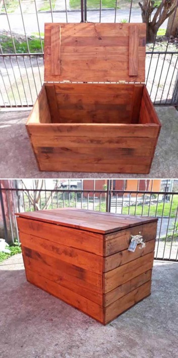 diy pallet storage box ideas