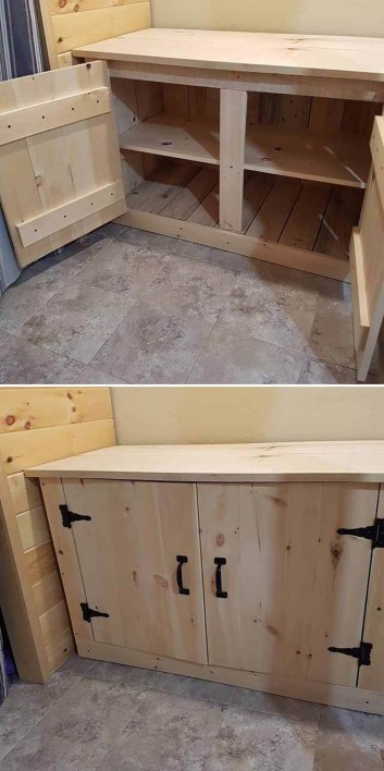 pallet side cabinet table ideas