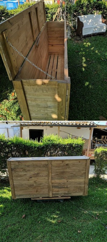 Pallet storage box ideas