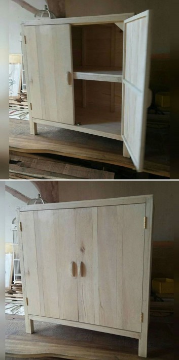 Pallet storage cabinet ideas