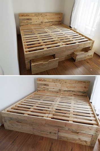 Pallet bed furniture ideas