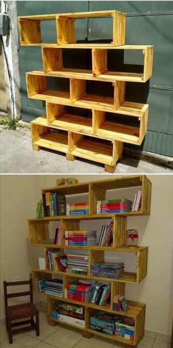 pallet wall shelf ideas