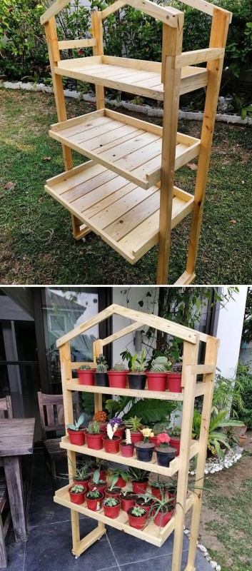 pallet shelf furniture ideas