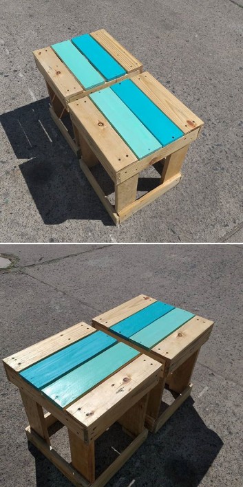 Pallet stool furniture ideas