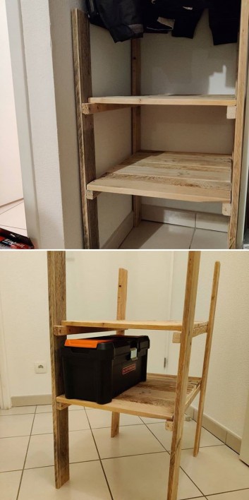 Pallet shelf project