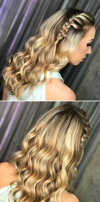 Blonde braided hairstyles